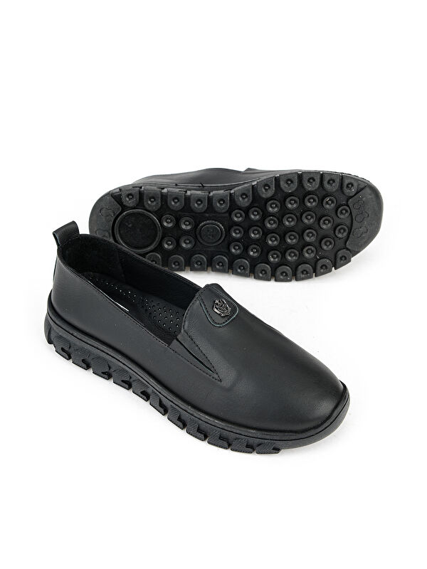 Ziya Ayakkabi Kahverengi Ziya Ayakkabi Hakiki Deri Kadın Konfor 153387Z02025