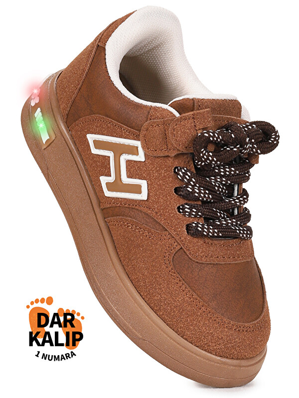 Kiko Kids Lacer Cırtlı Bağcıklı Işıklı Erkek Çocuk Spor Ayakkabı