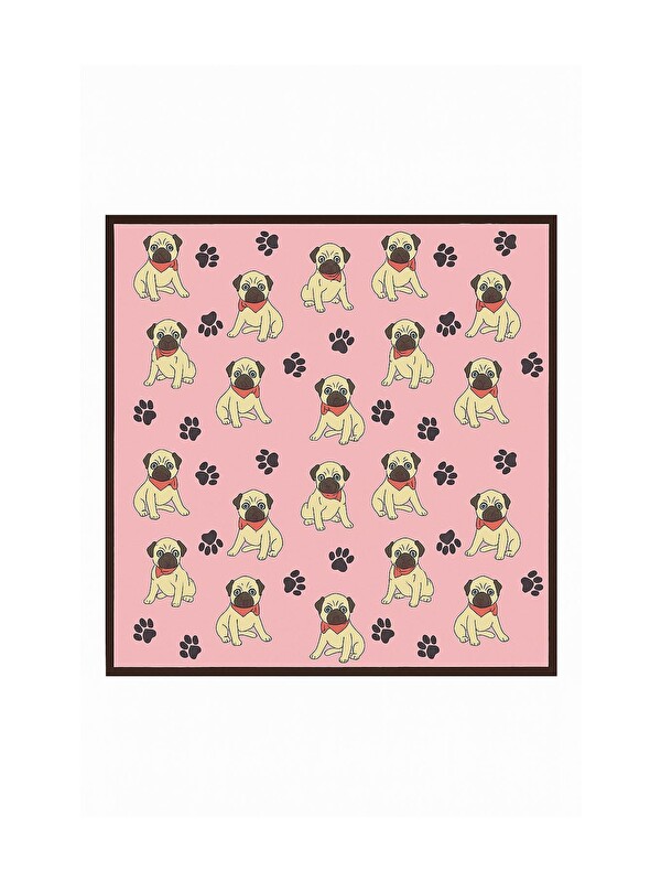 New Obsessions Bohem Saten Dokulu Bandana Fular