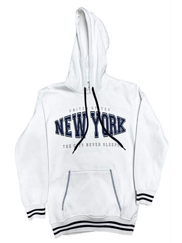 Modanino Kız Çocuk 3 İplik Kapüşonlu Kanguru Cepli Sweatshirt 12335