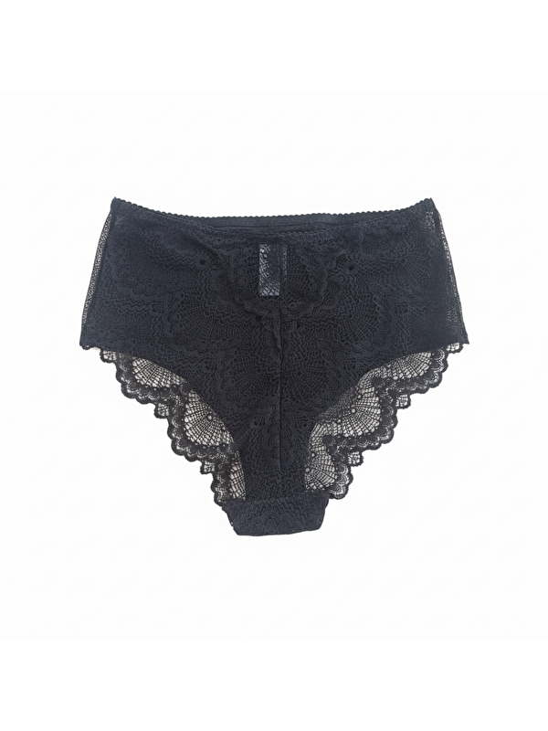 Bonbon Kadın Dantelli Siyah Renk Slip Külot Bb2066