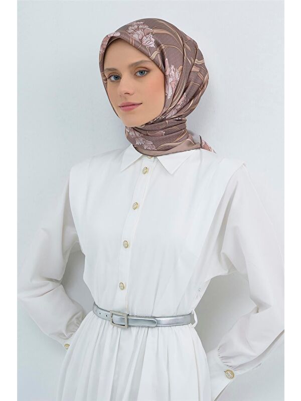 ARMİNE Saf İpek Twill Eşarp 9512D 06