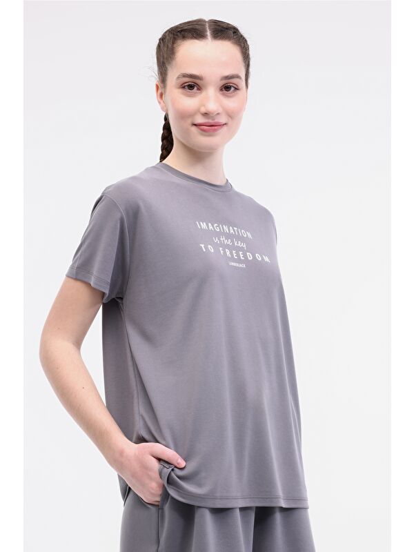 Lumberjack WL MIRUNA 11MS450 5FX Siyah Kadın Kısa Kol T-Shirt