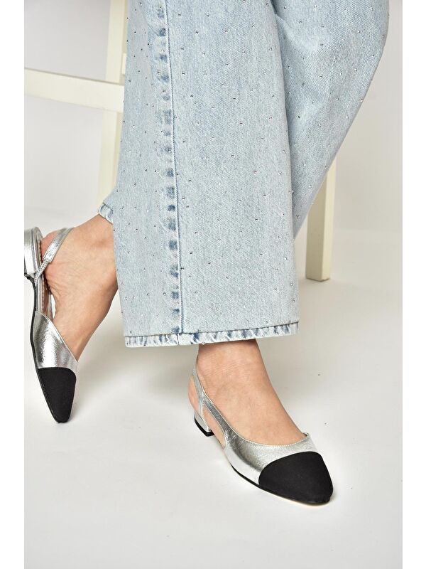 Fox Shoes Gri Fox Shoes Babet U7255120 Kadın