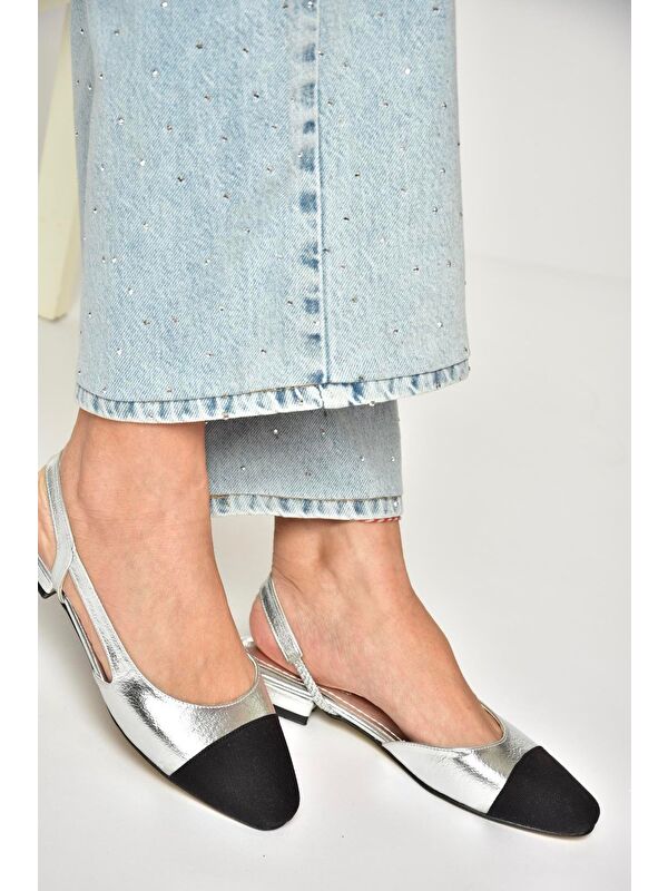 Fox Shoes Gri Fox Shoes Babet U7255120 Kadın