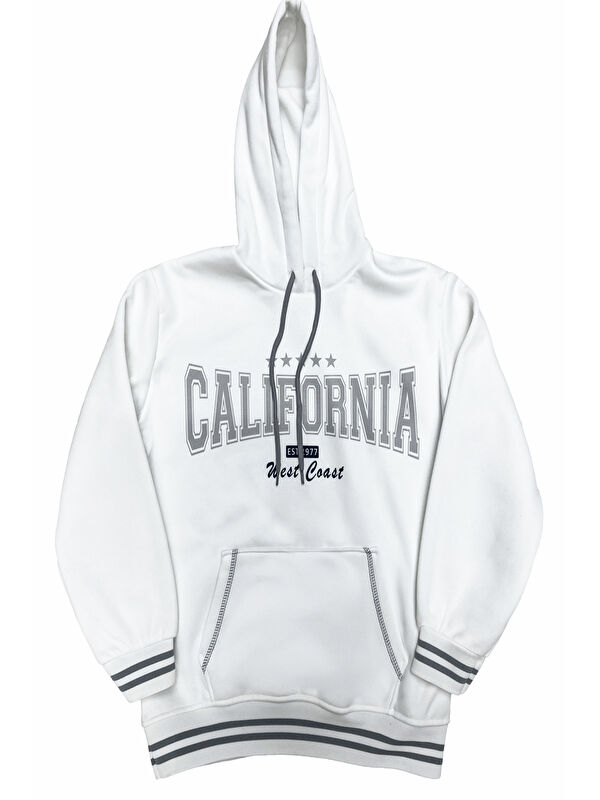 Modanino Kız Çocuk 3 İplik Kapüşonlu Kanguru Cepli Sweatshirt 12337