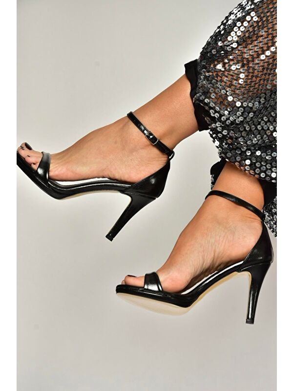 Fox Shoes Siyah Fox Shoes Topuklu Kadın Ayakkabı Y569716909