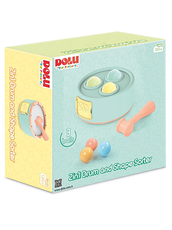 Dolu Oyuncak 2 Sı 1 Arada Davul Ve Top Oyunu - Standart