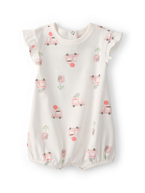Carter's Kız Bebek Kısa Tulum 3 Ay-24 Ay Bej
