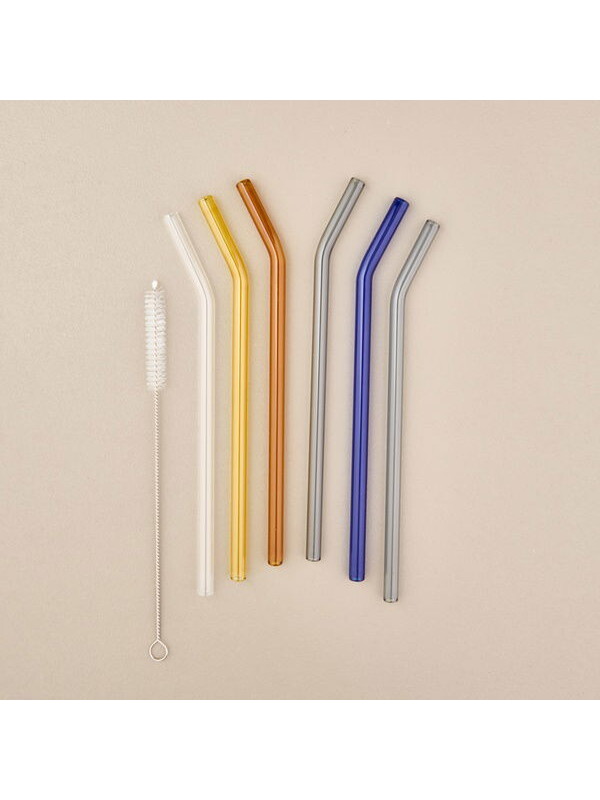 Perotti Straw Color 6'lı Cam Pipet Fırça Seti - Renkli