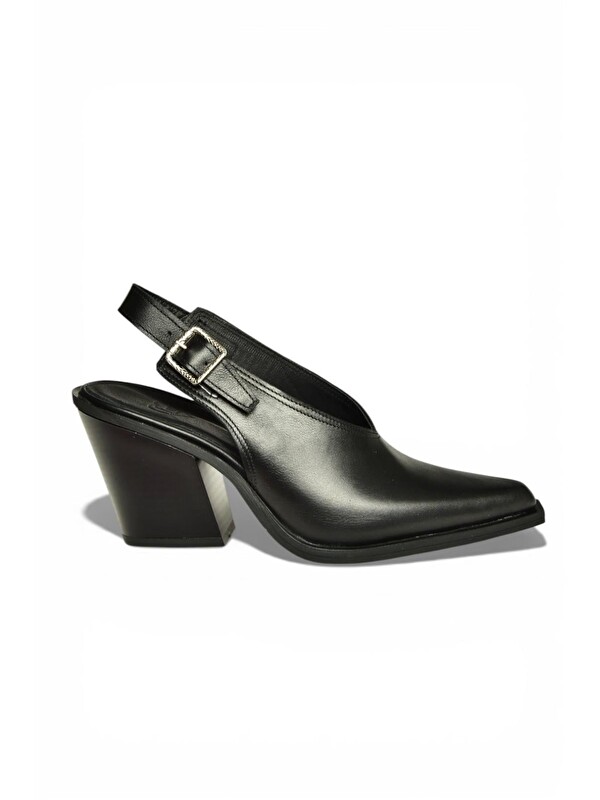 Fox Shoes Siyah Kadın Topuklu Ayakkabı U654304203