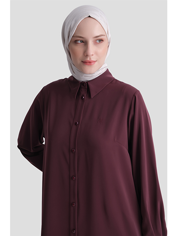 ARMİNE A Logolu Tunik Bordo