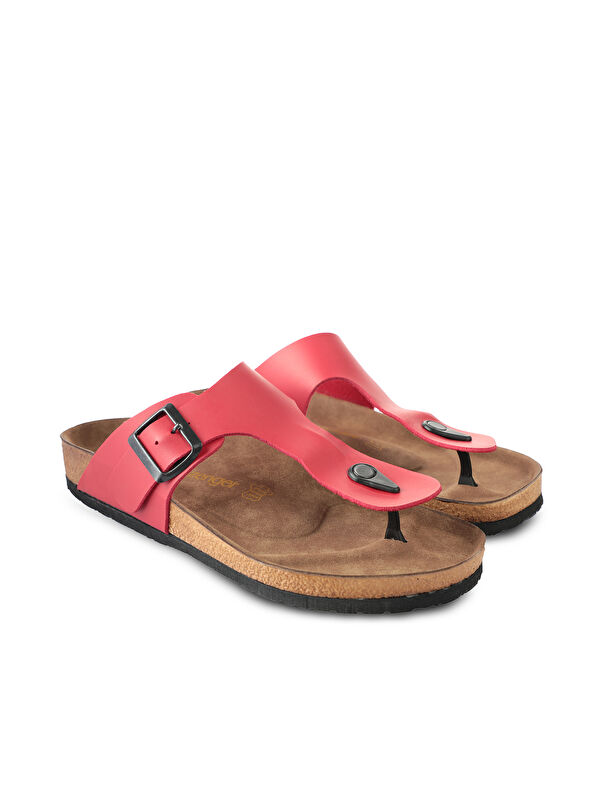 LUKE Erkek Terlik Kırmızı - Görsel 4