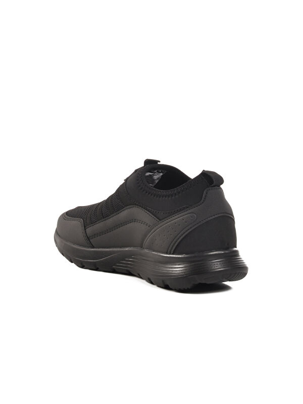 Siyah Fileli Hafif Esnek Erkek Spor Ayakkabı Disc M - Görsel 5