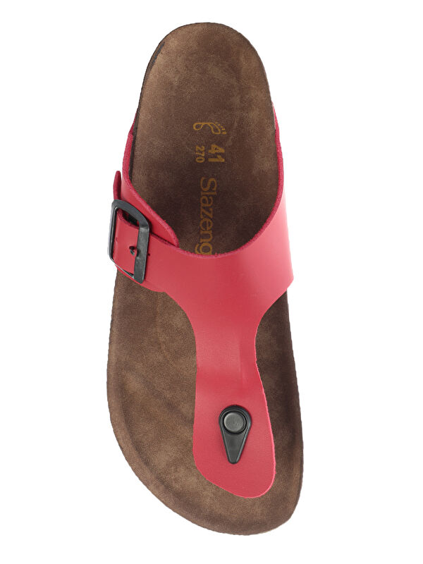 LUKE Erkek Terlik Kırmızı - Görsel 6