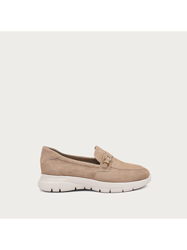 Frau Kadın Klasik Ayakkabı 43B6 DAINO EXTRA-LIGHT SLIP-ONS WITH DECORATIVE BUCKLE