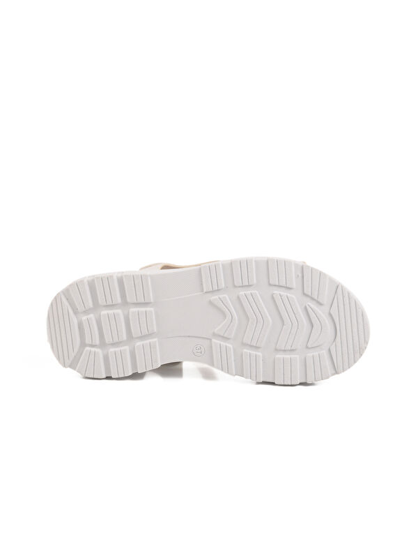 Ayakmod Beyaz Ayakmod Cirtli Hafif Kadın Sandalet T-006 Z