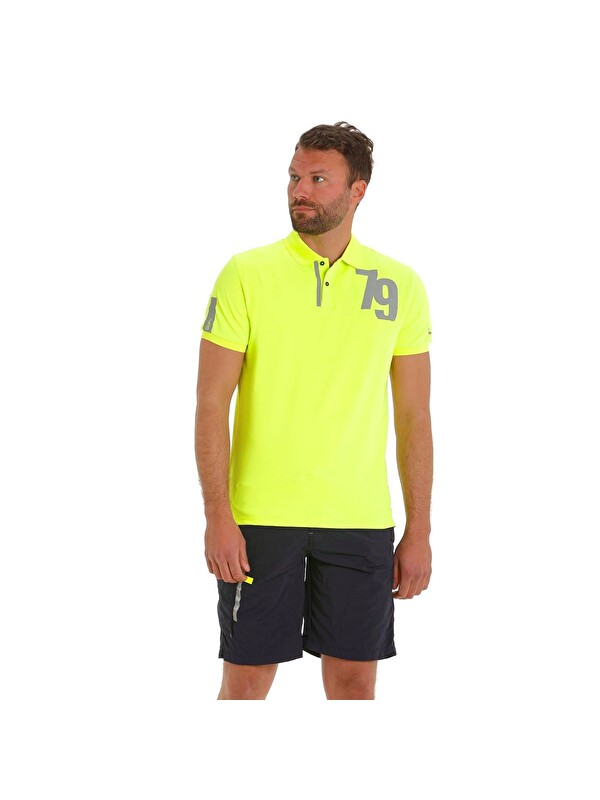 Slam Polo Erkek Sarı Polo Tişört