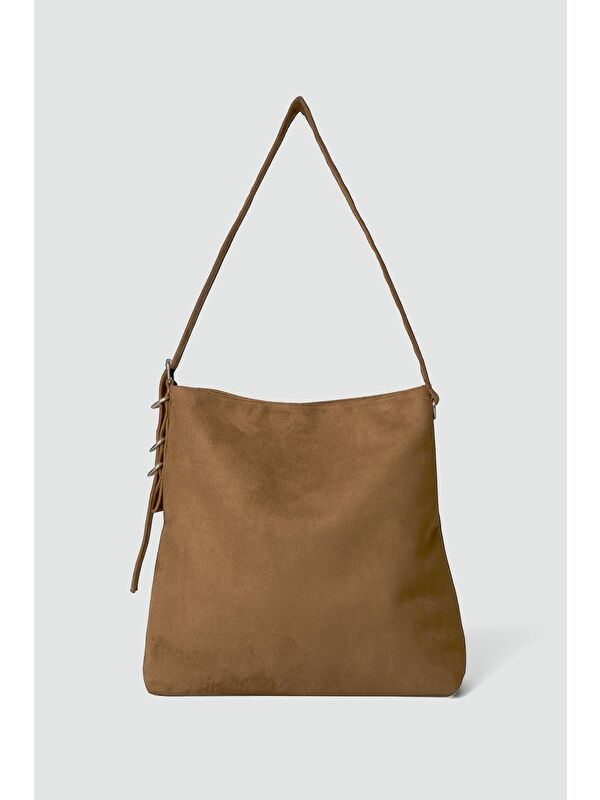 Shulebags Vague Süet Omuz Çantası Camel