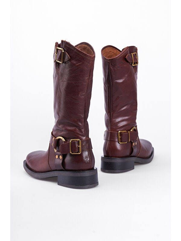 Kadın Hakiki Deri Bot - Görsel 4