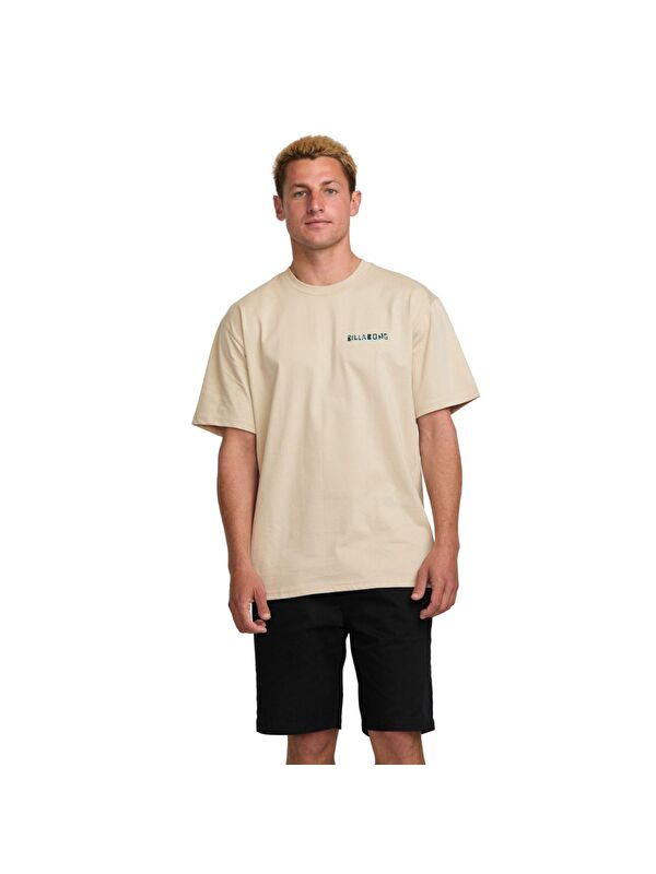 Billabong Twin Peaks Regular Ss Erkek Bej Tişört