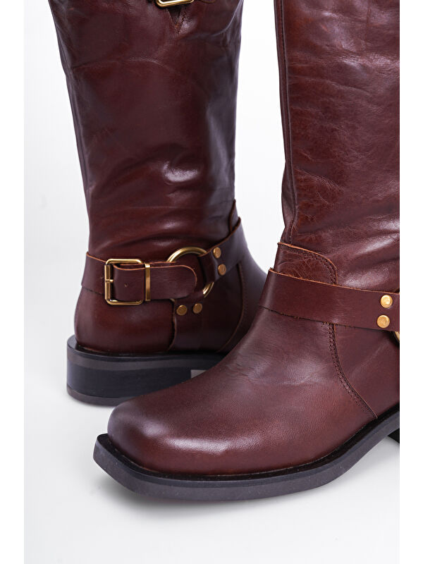 Kadın Hakiki Deri Bot - Görsel 5