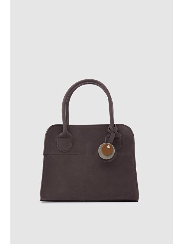 Shulebags Cabat Süet Medium Omuz Çantası Kahve
