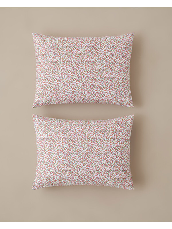 English Home Berry Garden Kolay Ütülenir 2'li Yastık Kılıfı 50x70 cm Kırmızı