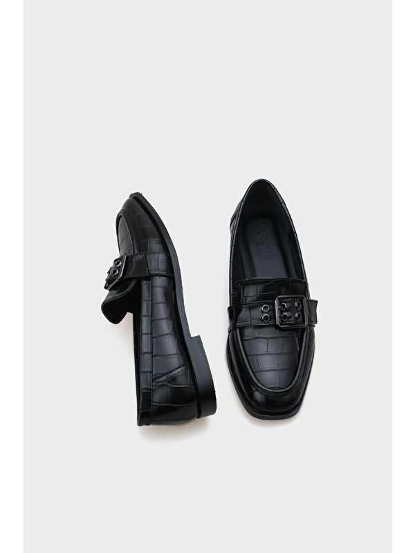 Carla Metal Tokalı Kadın Loafer Ayakkabı - Görsel 6