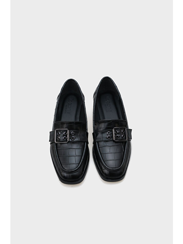 Carla Metal Tokalı Kadın Loafer Ayakkabı - Görsel 7