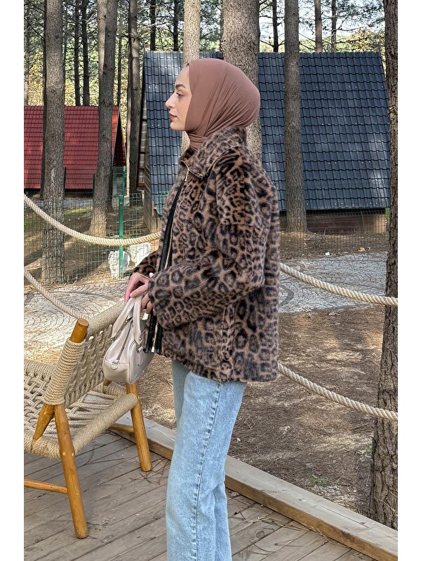 Lamelif Leopar Desen Mont Camel
