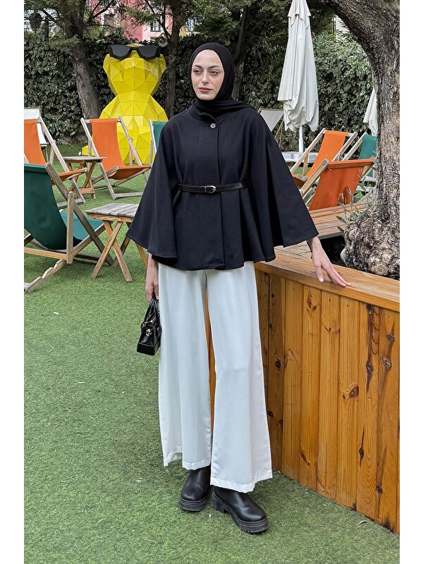 Lamelif Kemerli Panço Siyah