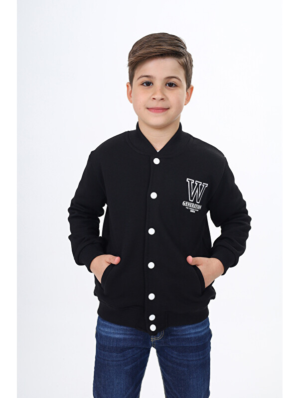 Toontoykids Erkek Çocuk Okul Nakışlı Hırka