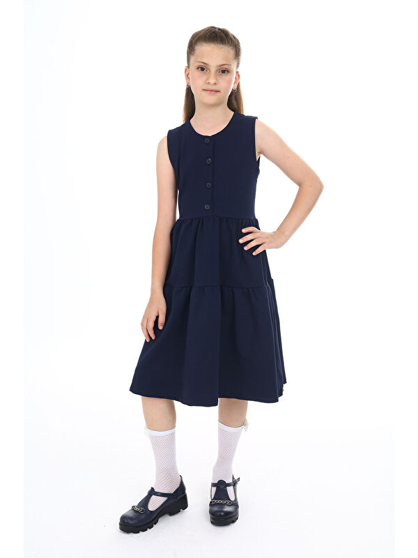 Toontoykids Kız Çocuk Okul Elbise