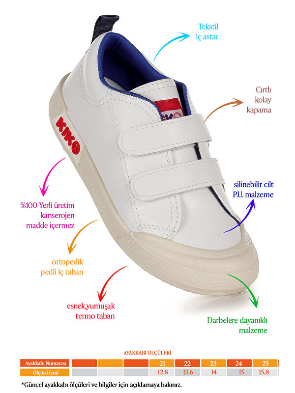 Suba Cırtlı Termo Taban Erkek Bebek Günlük Spor Ayakkabı - Görsel 3