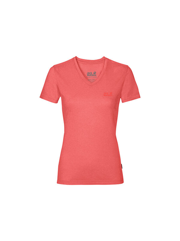 Jack Wolfskin Crosstrail T Kadın Pembe Tişört