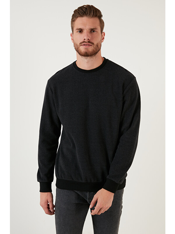 Buratti Slim Fit Bisiklet Yaka Pamuklu Kazak 4562013W4