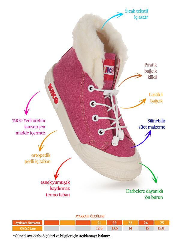 Tigge Günlük Lastikli Kız Bebek Bot Ayakkabı - Görsel 3