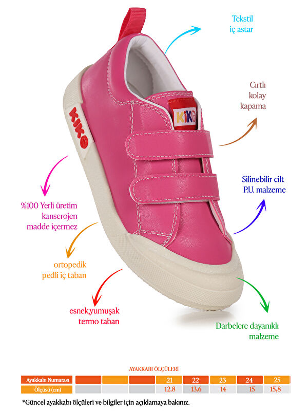 Suba Cırtlı Termo Taban Kız Bebek Günlük Spor Ayakkabı - Görsel 3