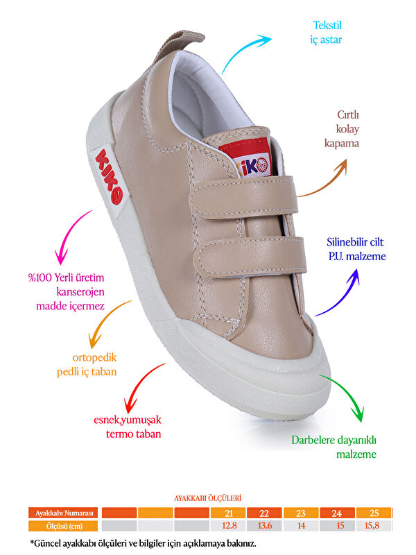 Suba Cırtlı Termo Taban Kız Bebek Günlük Spor Ayakkabı - Görsel 3