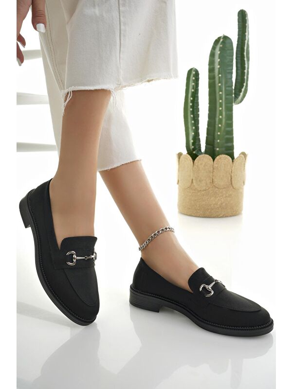 SUSSİE Metal Tokalı Kadın Loafer Günlük Ayakkabı - Görsel 6