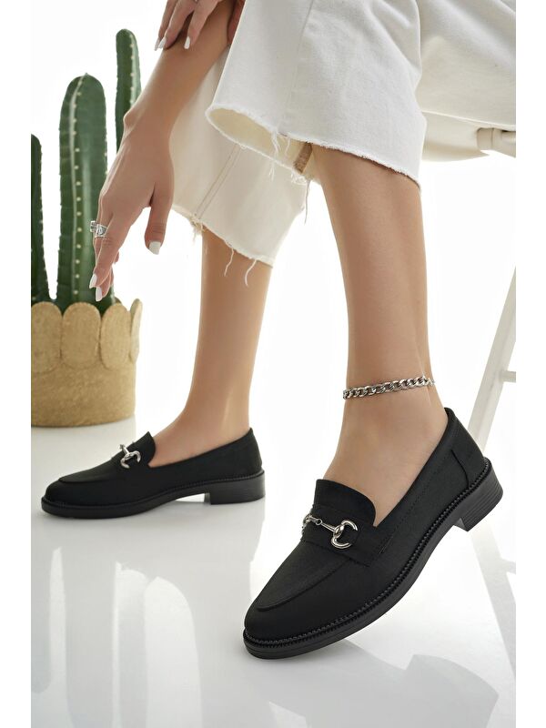 SUSSİE Metal Tokalı Kadın Loafer Günlük Ayakkabı - Görsel 7