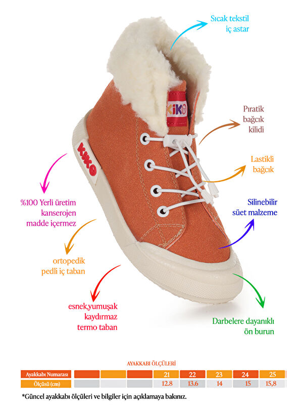 Tigge Günlük Lastikli Kız Bebek Bot Ayakkabı - Görsel 3