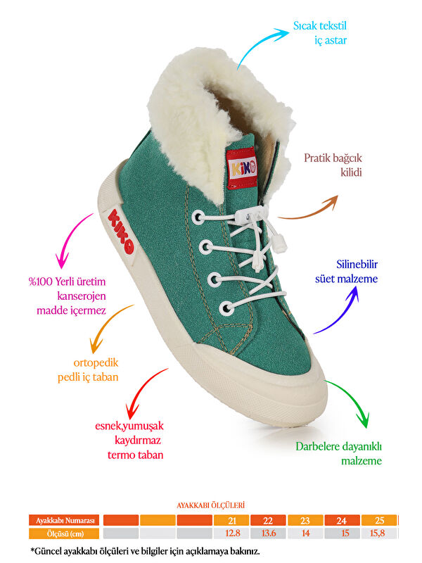 Tigge Günlük Lastikli Kız Bebek Bot Ayakkabı - Görsel 3