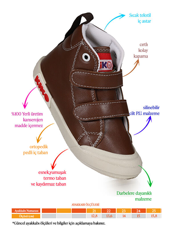 Garf Günlük Cırtlı Erkek Bebek Bot Ayakkabı - Görsel 3