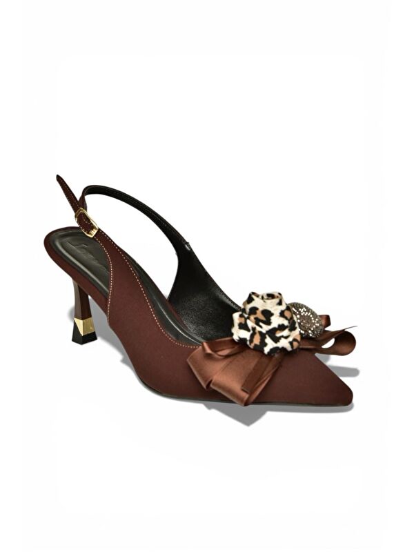 Fox Shoes Kahverengi Kadın Topuklu Ayakkabı Y308202604