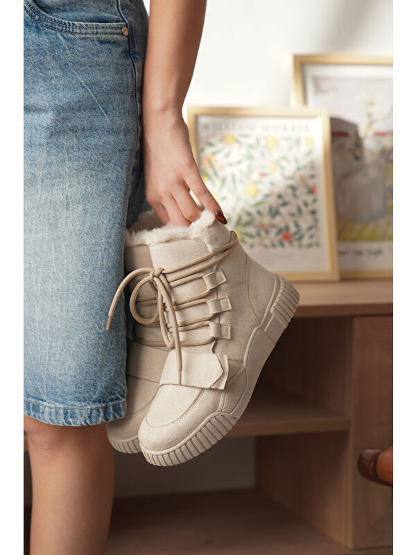 Sharron Kürklü Kadın Spor Bot - Görsel 5