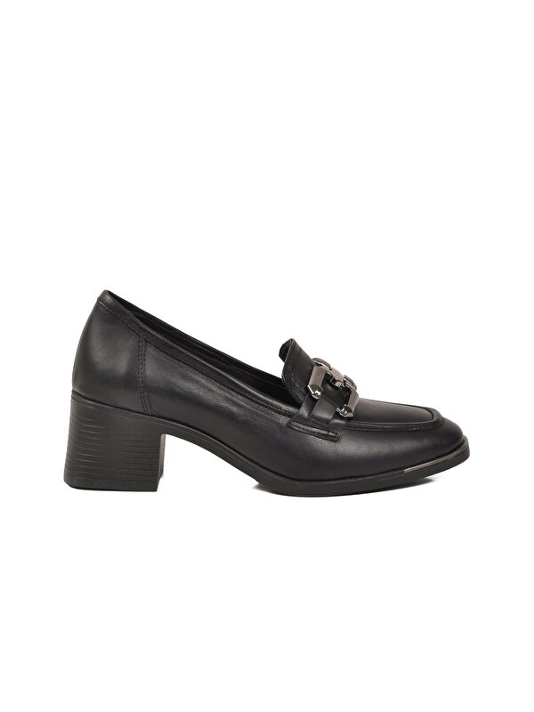 Ayakmod Bej Ayakmod Premium Hakiki Deri Kadın Topuklu Klasik Ayakkabı 757 Z