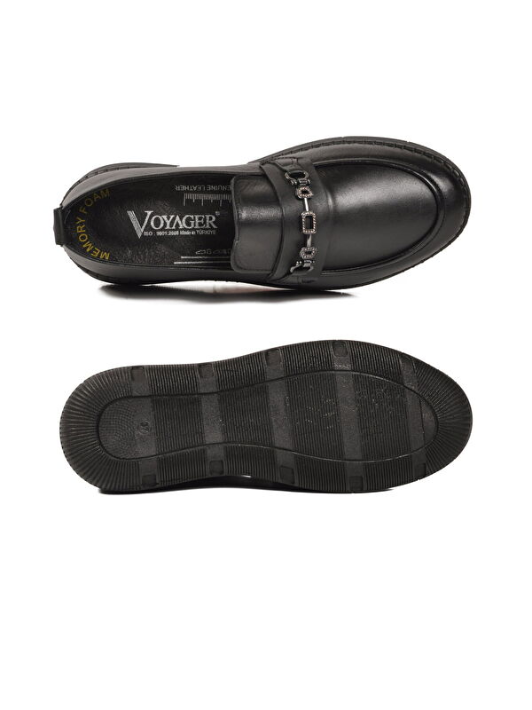 Voyager Siyah Voyager Hakiki Deri Anatomik Kadın Casual Ayakkabı Z540 Z