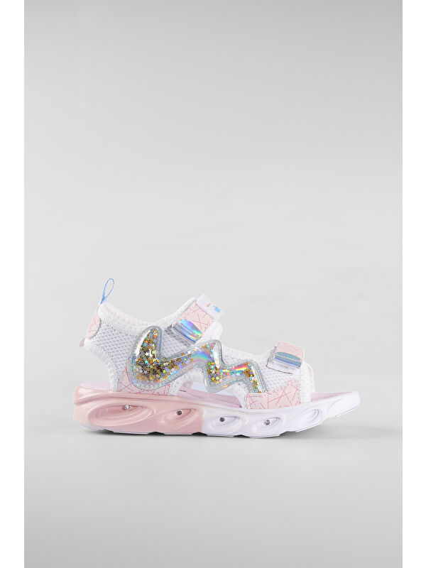 Legendy Işıklı Kız Okul Öncesi Beyaz Sandalet - Görsel 2